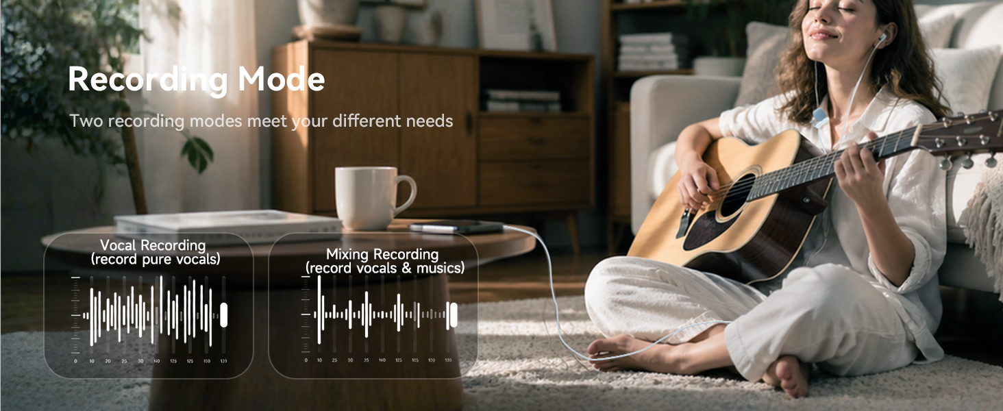 recording headphones with microphone