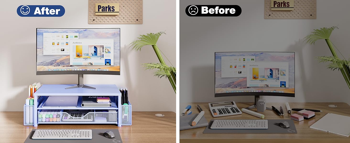 monitor stand for desk organizers and accessories computer stand riser office organization desktop 