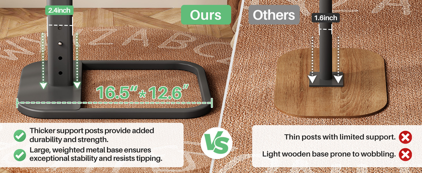 Larger Weighted Metal Base