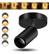 Ajbvp 5CCT LED Ceiling Spotlight 12W Dimmable Directional Ceiling Light,Zoomable15°/24°/36°/45°/6...