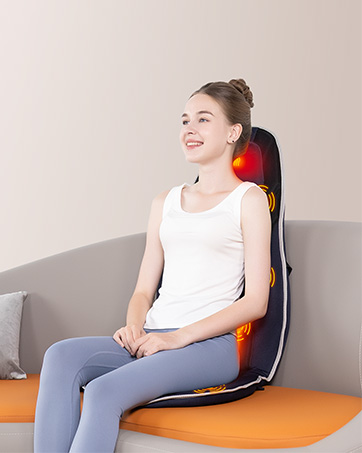 Back massager with heat