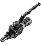 RIDGE WASHER High Pressure Ball Valve, Pressure Washer Shut Off Valve for Power Washer Hose, 3/8’...