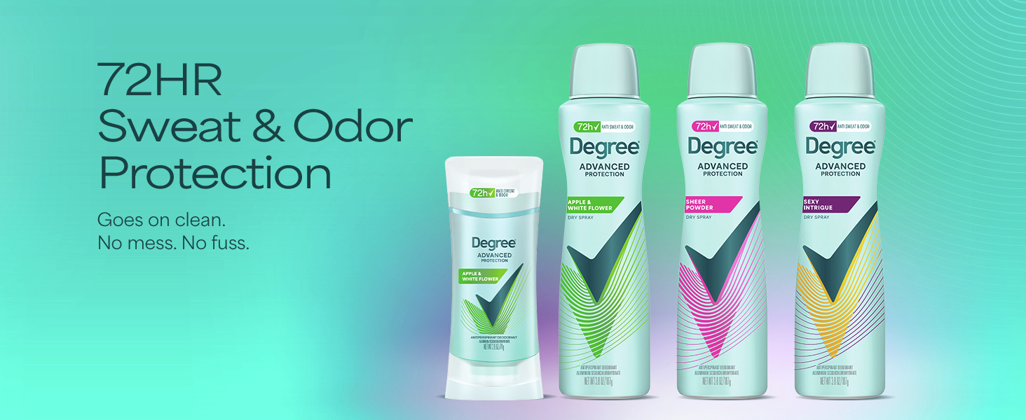 Degree advanced protection 72 hour antiperspirant