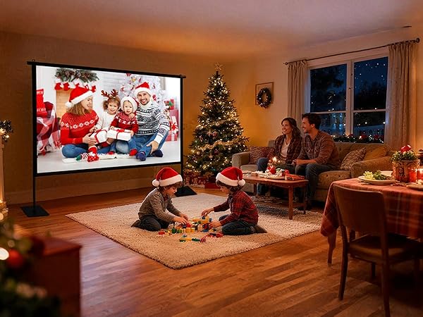 120 inch Projector screen with stand