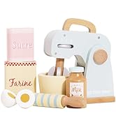 Le Toy Van - Honeybake Kids Wooden Mixer Pretend Play Toy Set | Wooden Play Kitchen Pretend Toys ...