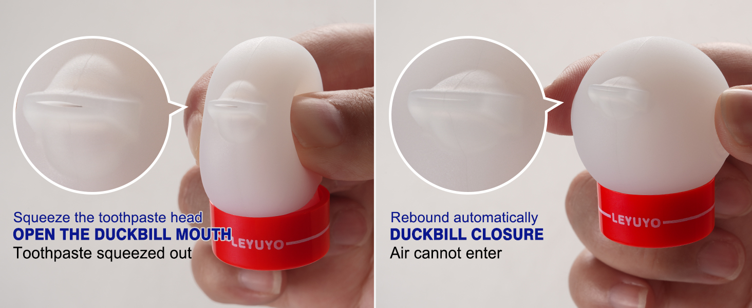 The toothpaste pump design allows you to control the exact amount of toothpaste needed