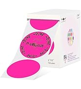 PARLAIM 2 Inch Thermal Sticker Labels, 700PCS Round Direct Thermal Sticker for Label Printer for ...