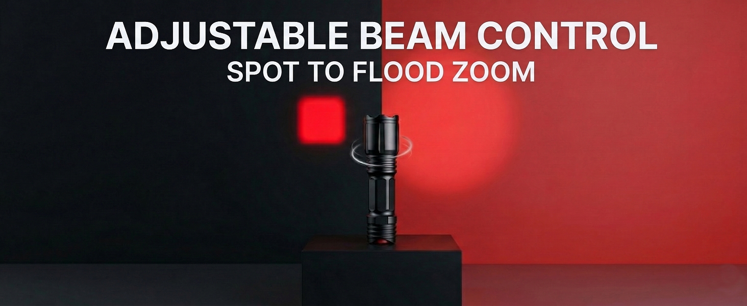 zoomable red flashlight