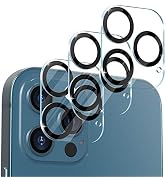 [3 Pack] CloudValley Camera Lens Protector for iPhone 12 Pro Max, 6.7'' Tempered Glass + Camera L...