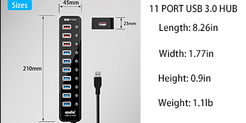 Powered USB HUB 3.0 Splitter