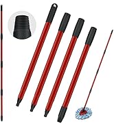 Spin Mop Handle Replacements for Oceda 4-Section Mop Replace Handle Compatible with O-Ceda Spin M...