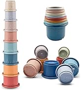 Cosaway Baby Stacking Nesting Cups Toys for Baby 6 to 12 Months, Montessori Toys for Toddler Gift...