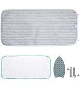 Ironing Mat, Portable Ironing Pad 39.4 x 18.9 inch Table Top Iron Board 5 in 1 Travel Ironing Bla...