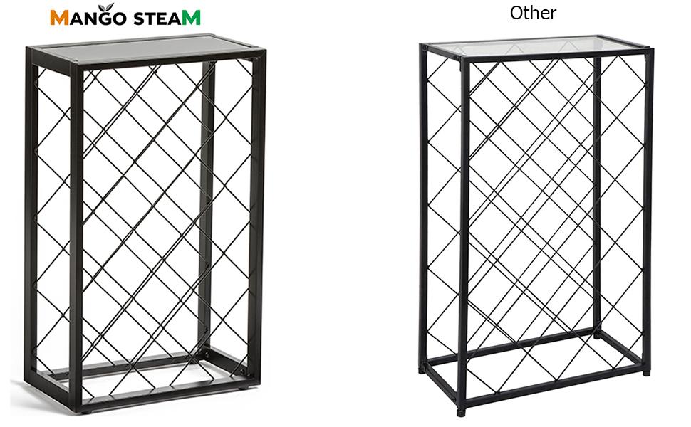 Mango Steam Free Standing Wine Rack vs Competitors Free Standing Wine Rack