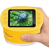 Temodu Kids Microscope 2.0" Screen 1000X Digital Microscope for Kids, Mini Pocket Handheld Micros...