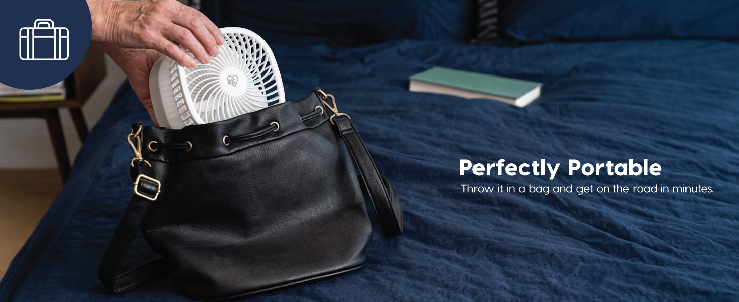 portable easy to carry battery operated D type emergency kits power outage small fan outdoor