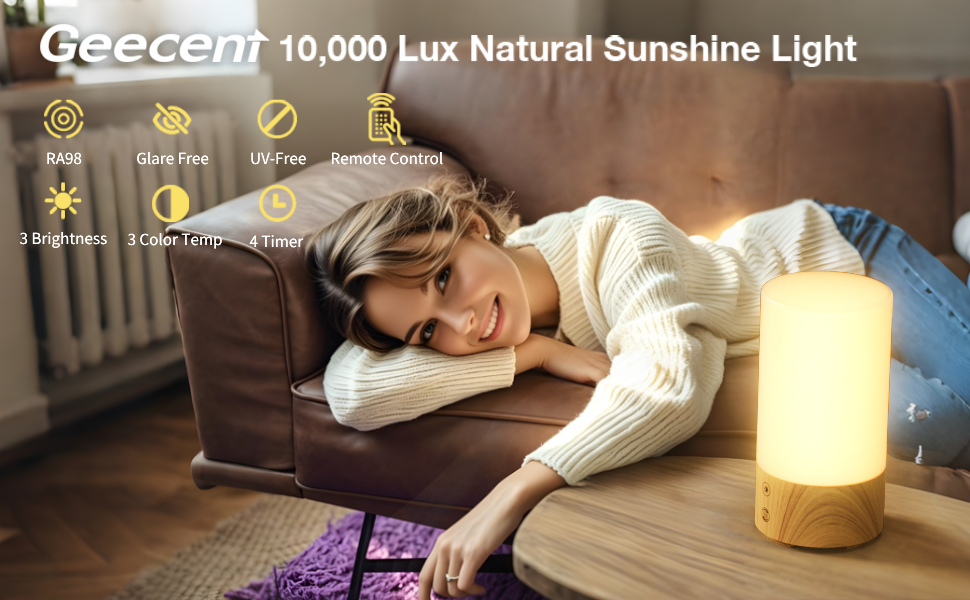 Geecent 10000 Lux Sun Lamp