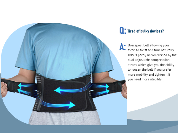 lumbar back brace men