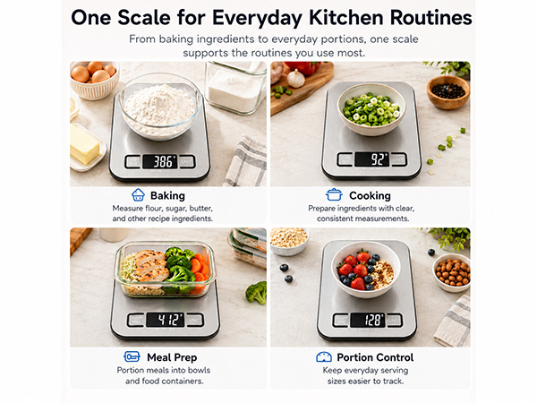 food scale pull out display