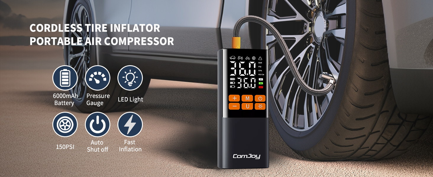 tire inflator portable air compressor