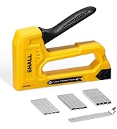 SHALL Light Duty Staple Gun for Wood - Yellow Upholstery Staple Gun with 1600pcs JT21 Staples 1/4...