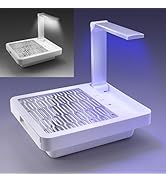 Nail Dust Collector with Nail Lamp and Manicure Light, Professional AONOLOVO Nail Fan Vacuum Dust...