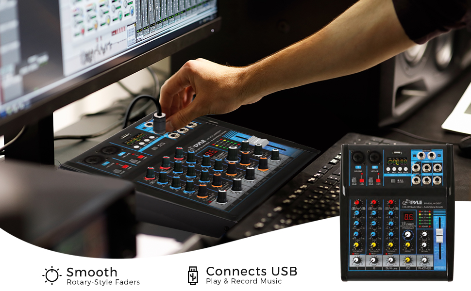 DJ Audio Mixer, Audio Mixer, DJ controller sound mixer, sound mixer, Bluetooth Audio mixer,