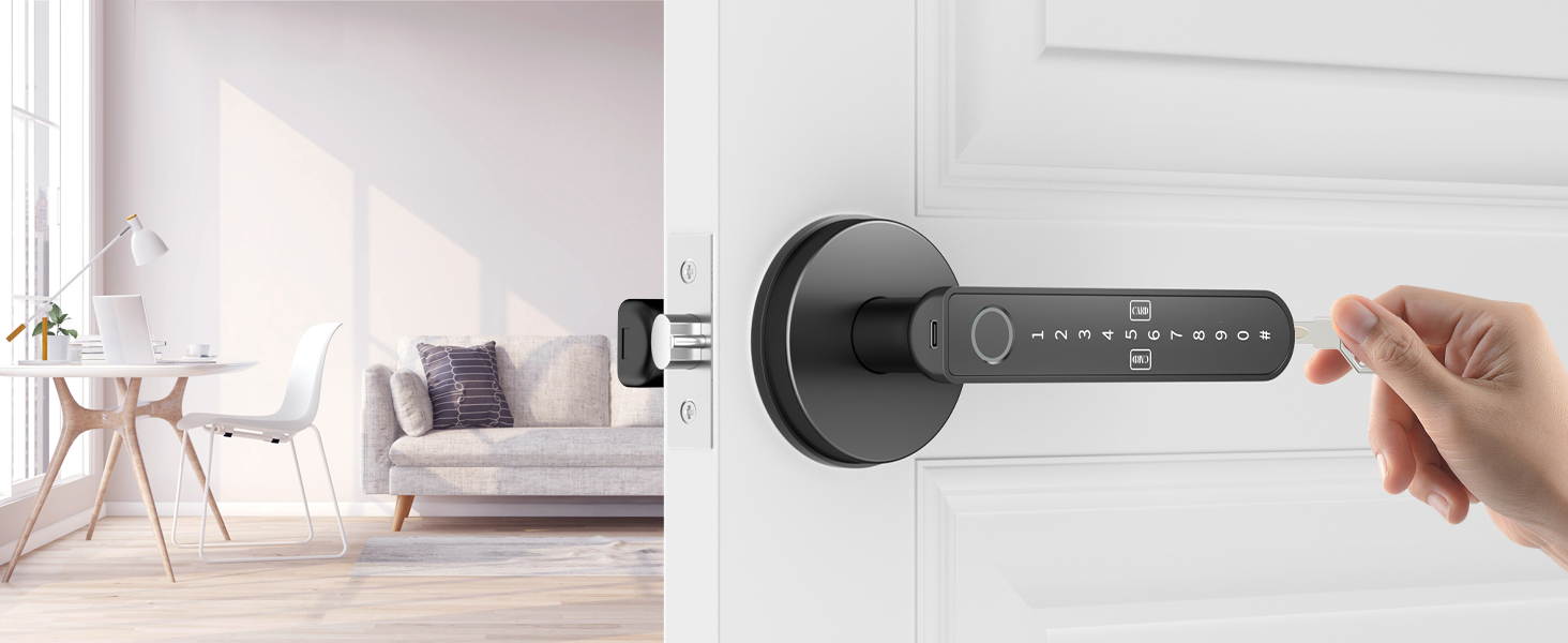 fingerprint door lever