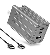 65W USB C Charger Block, 3-Port Fast Compact Foldable Wall Charger,Type C Power Adapter with 6 Fe...