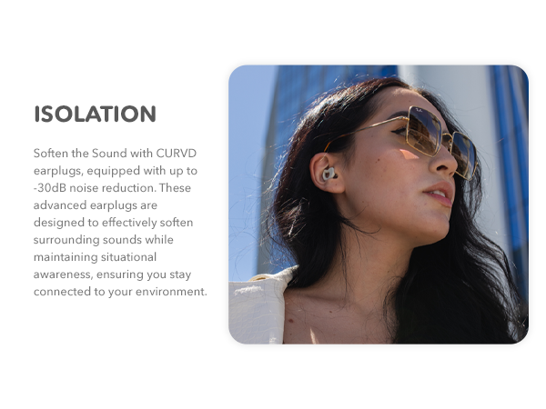 CURVD Everyday Earplug Bundle Honey Features