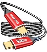 40Gbps USB 4 Cable for Thunderbolt 4 [Red, 5FT, Durable], USB C Monitor Cable 8K@60Hz/Dual 4K@60H...