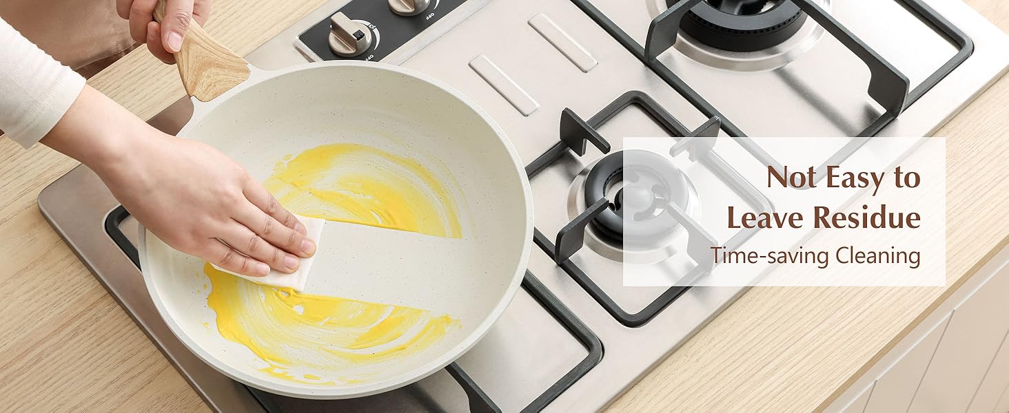 ceramic nonstick frying pan with lid