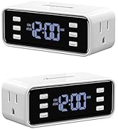 DEWENWILS 24 Hour Programmable Digital Timer Outlet, Indoor Digital Timer Outlet with 3 ON/Off Se...