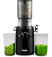 Juicer Machines,Fretta Cold Press Juicer Machines with Wide Mouth Feed Chute,Fit Whole Fruits &amp; V...