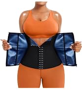 TrainingGirl Waist Trainer for Women Lower Belly Waist Trimmer Corset Tummy Wrap Workout Sweat Be...
