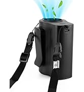 Portable Fan, Mini Waist Fan, 3000 mAh Battery Operated,13000 RPM Strong Airflow, Clip Belt for O...