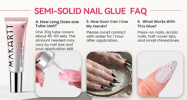 hema free nail glue for press on nails