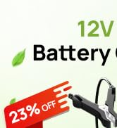 DC House Battery Charger 12V 10A, Smart Car Trickle Charger Fully Automatic Maintainer Desulfator...