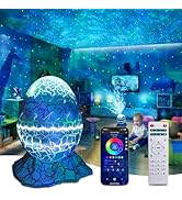 Rossetta Galaxy Projector for Bedroom, Smart App Star Light Projector with Bluetooth Speaker and ...
