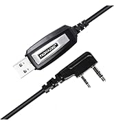 TIDRADIO USB Programmer Cable CH340 Chip Compatible with BAOFENG Radio AR-5RM, 5RM, UV-5R, BF-F8H...