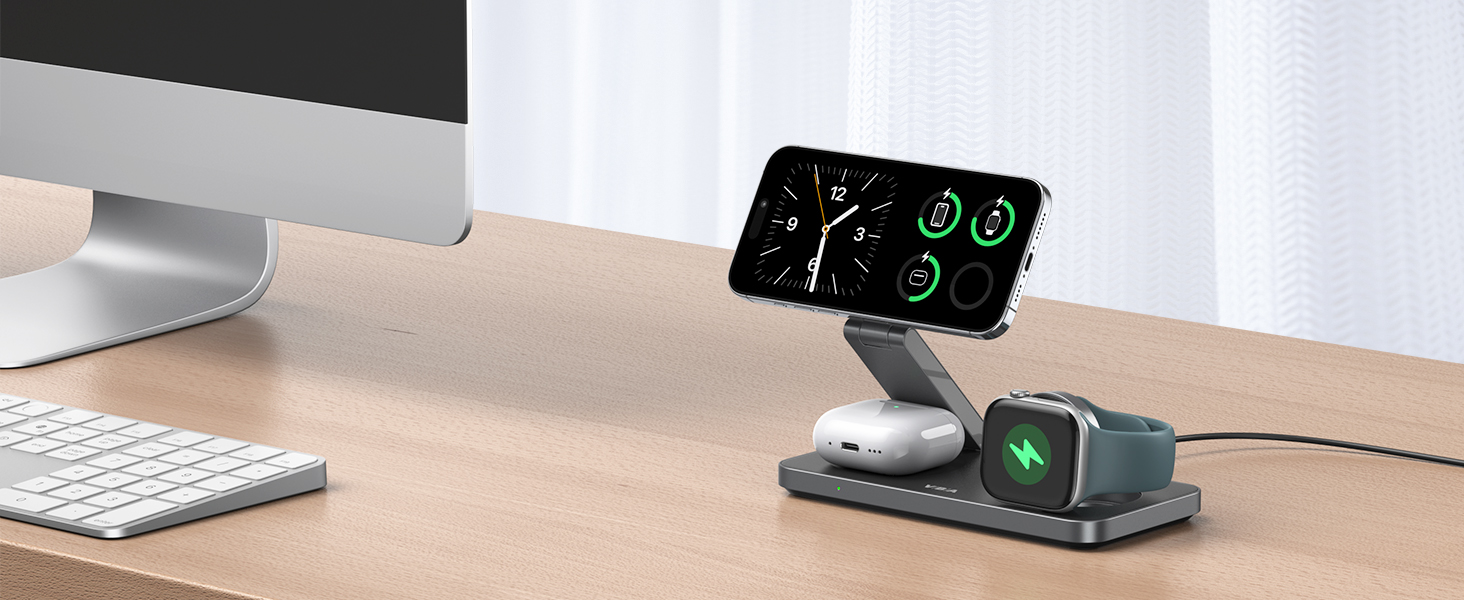 3 in 1 wireless charging station