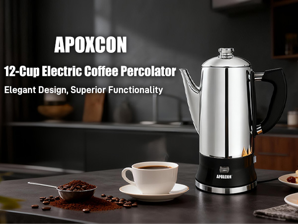 12 cup electric coffee percolator