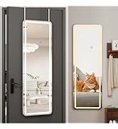 Koonmi Full Length Mirror Door Hanging with LED Lights 48"x16"