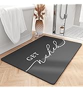 tchdio Bath Mat-Super Absorbent Quick Dry Get Naked Bath Mats for Bathroom Floor Non Slip-Bathroo...