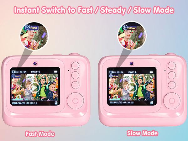 Instant Switch to Fast/ Steady/ Slow Mode