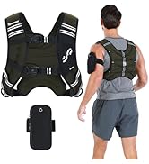 Weighted Vest for Men and Women: Sportneer 8lbs/12lbs/15lbs/20lbs/25lbs Weight Vest with Reflecti...
