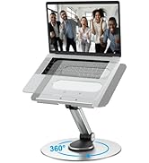 COLOR LIZARD Laptop Stand, 360° Rotating Laptop Stand for Desk, Adjustable Aluminum MacBook Stand...