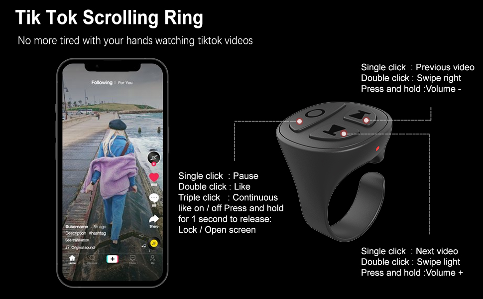 tik tok scrolling ring for iPhone