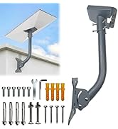 Mount for Starlink Gen 3, Adjustable Wall Roof Mount Kit with Metal Pipe Adapter, Weatherproof &amp; ...