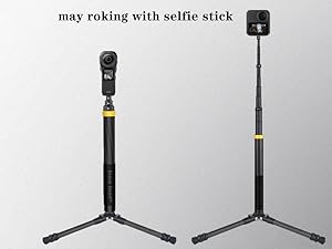 working with a selfie stick